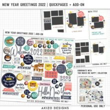 New Year Cards 2022 New Year Greetings 2022 | Quickpages + Add-on