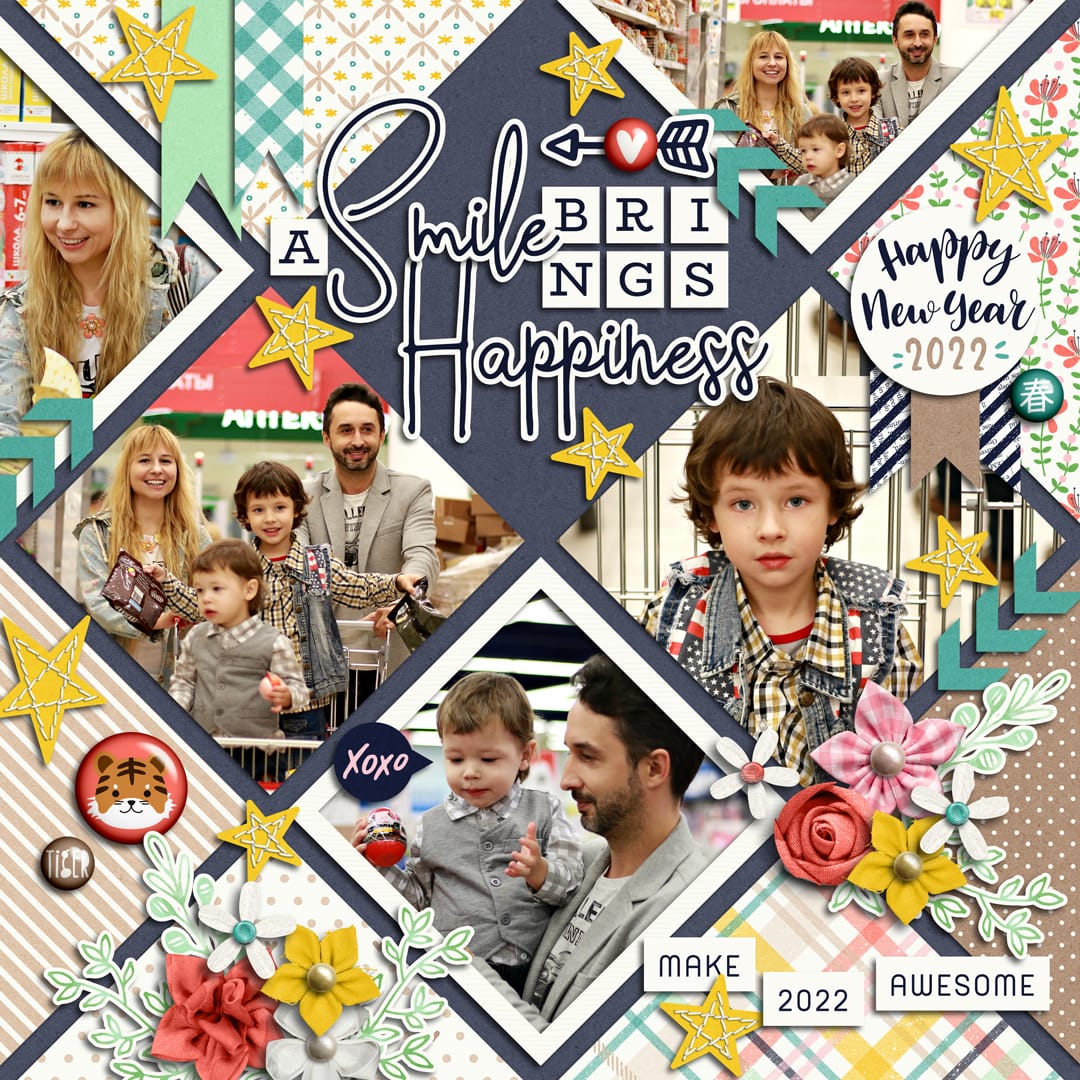 Layout Sample of New Year Greetings 2022