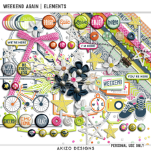 $1 Sale - Weekend Again | Papers - Elements - Titled 19 | Templates
