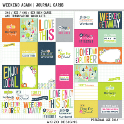 Weekend Again | Journal Cards