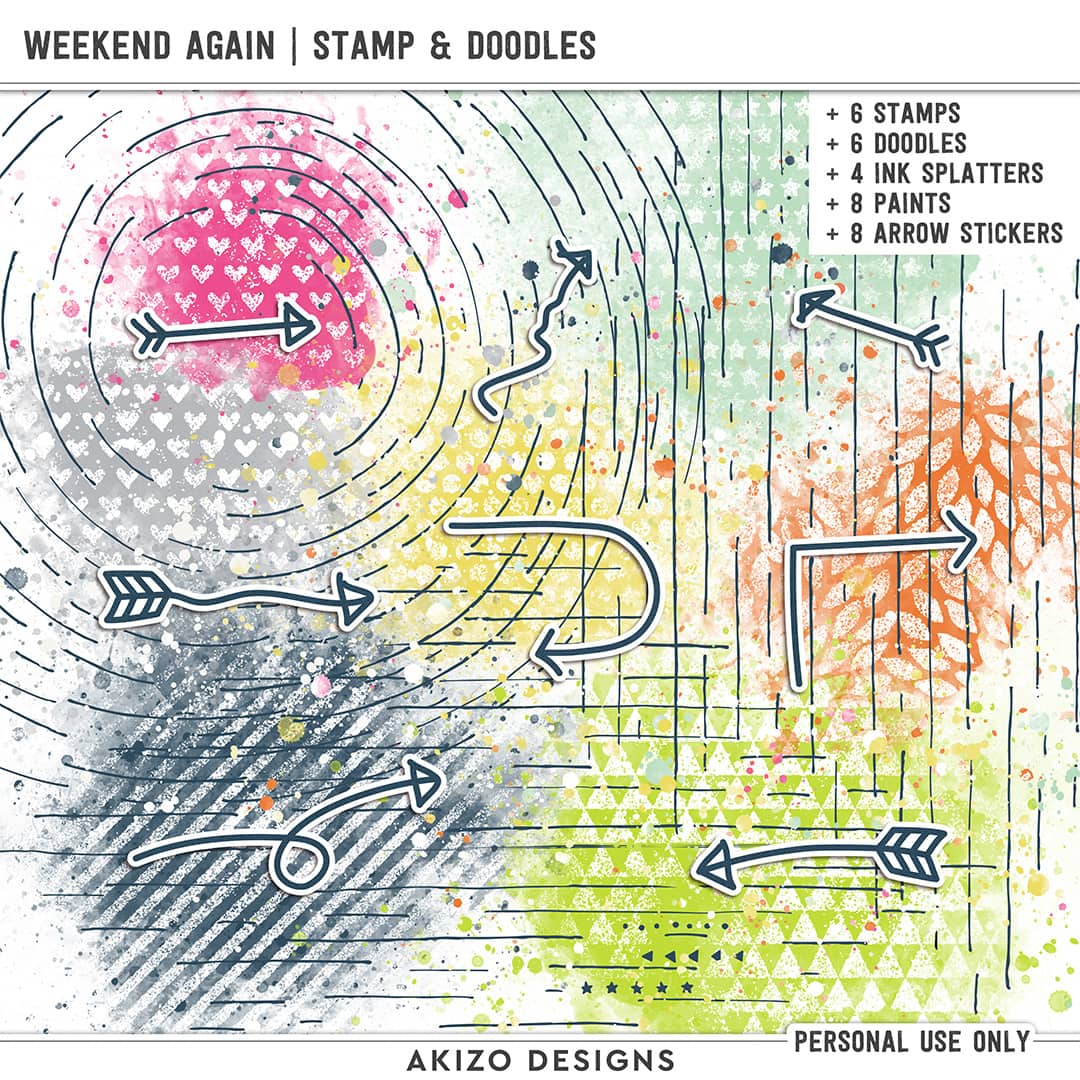 Weekend Again | Stamp And Doodles by Akizo Designs
