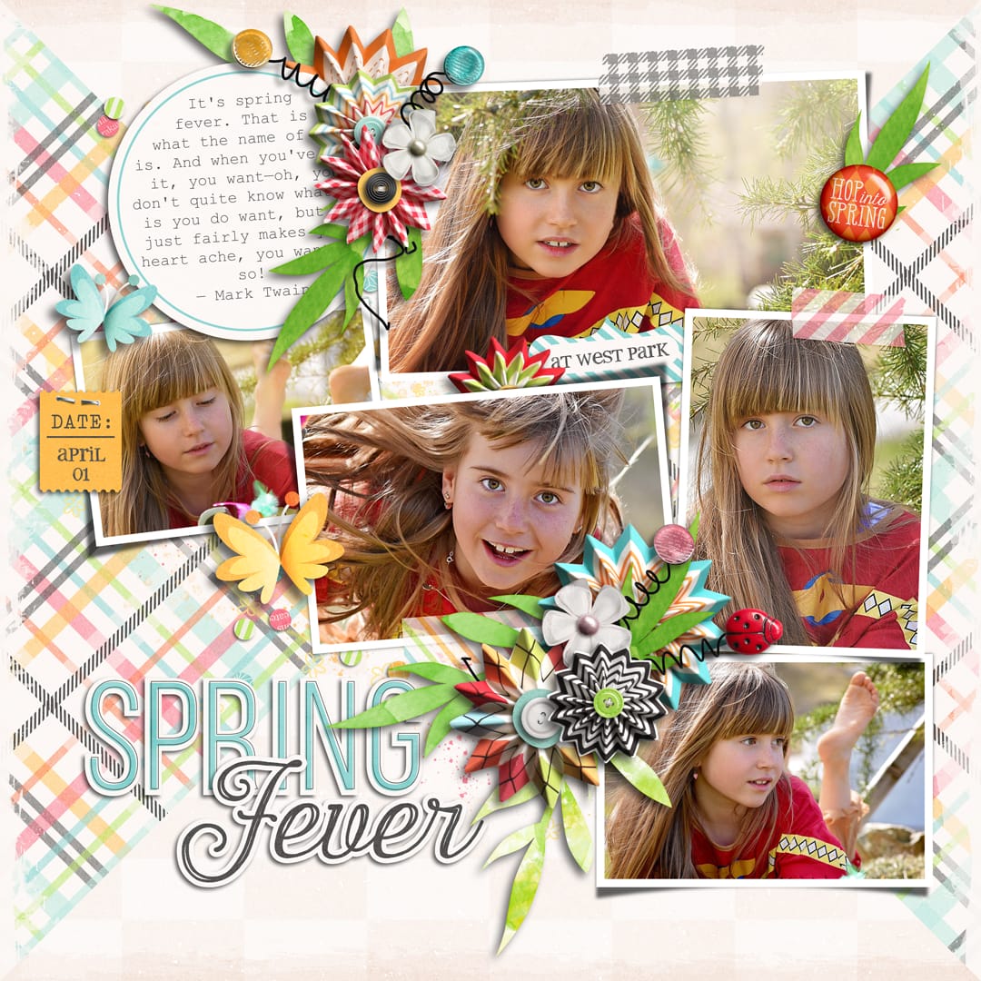 Layout Sample of Spring Has Sprung | Quickpages
