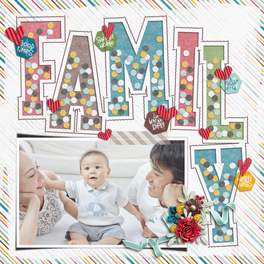 Layout Sample of Playing With Confetti 06 | Templates