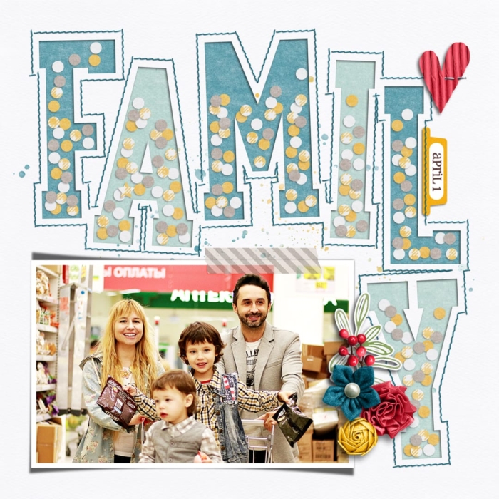 You + Me = Us | Collection, Playing With Confetti 06 | Templates