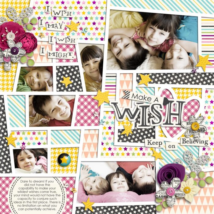 Wishing And Hoping | Collection, Crazy Squares 04 | Templates