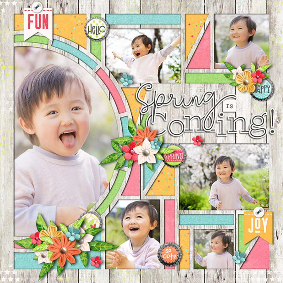Layout Sample of Crazy Squares 11 | Templates