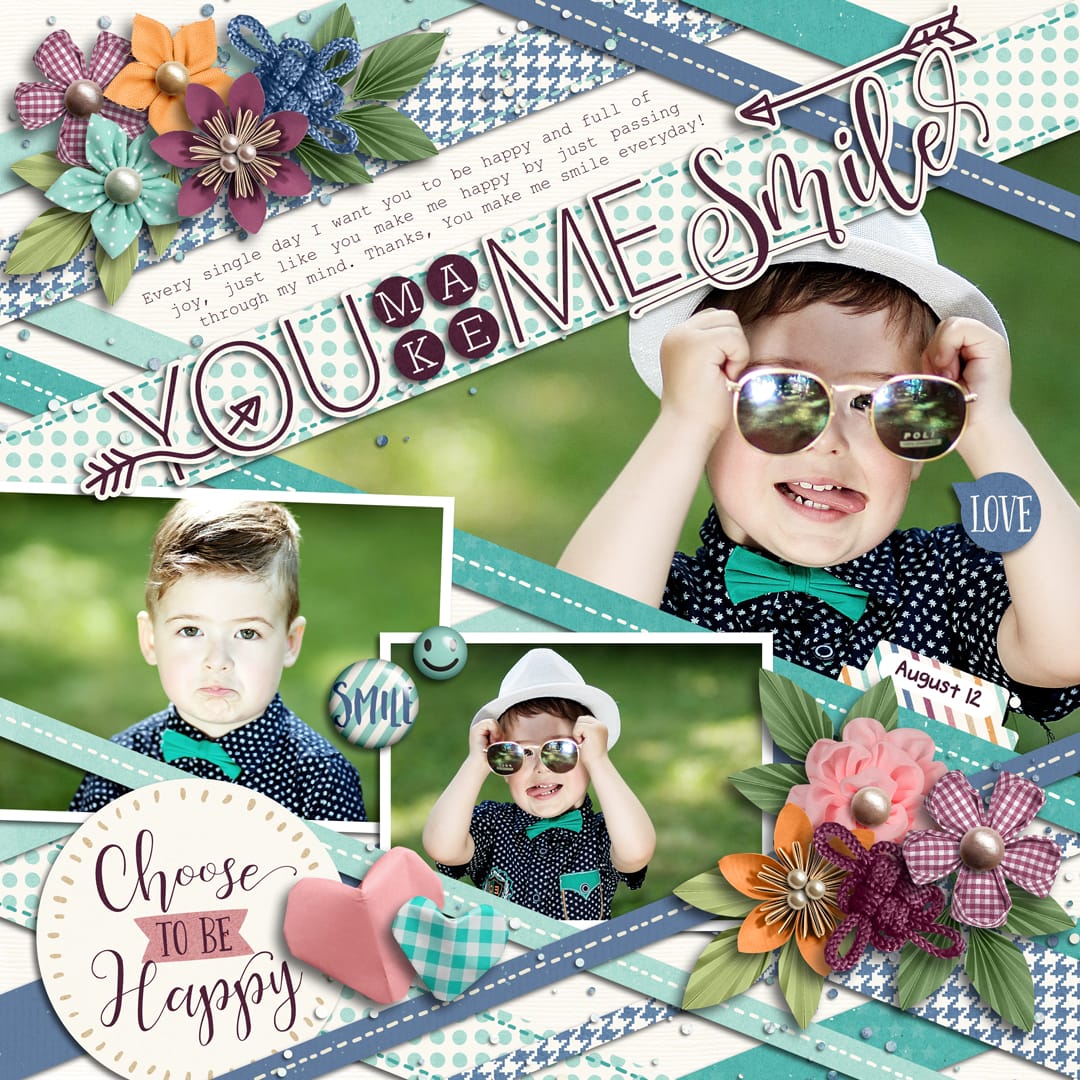 Layout Sample of Be Happy And Smile | Quickpages 03