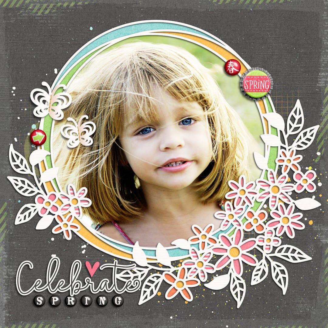 Layout Sample of Spring Leaves 04 | Templates