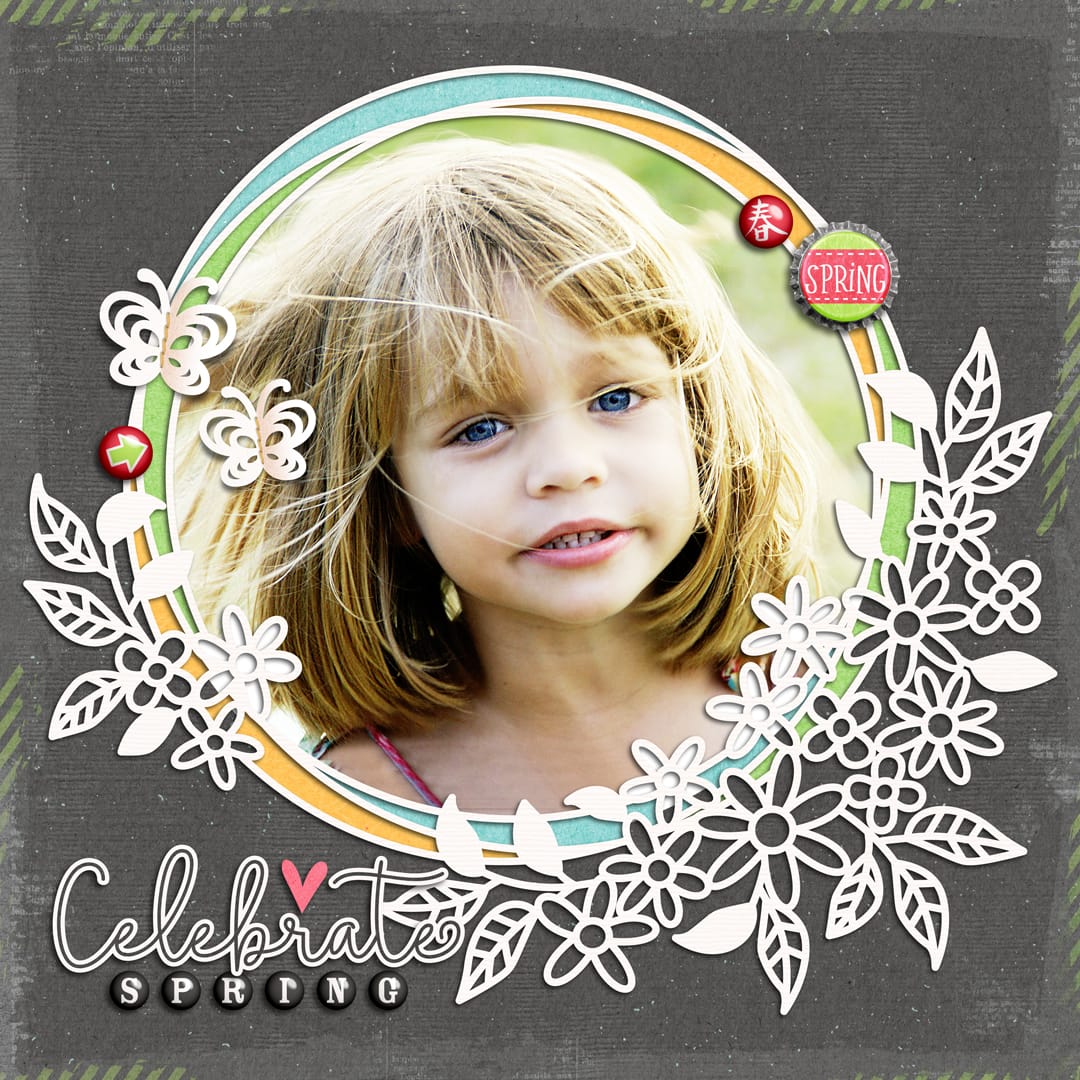 Layout Sample of Spring Leaves 04 | Templates