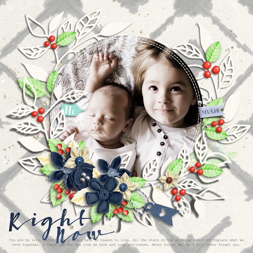 Layout Sample of Summer Leaves 01 | Templates