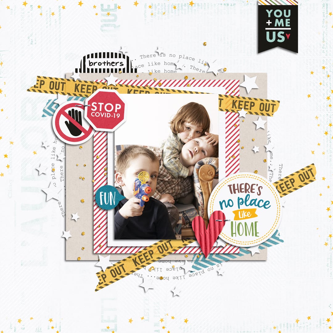 Layout Sample of You + Me = Us | Add-on Freebie