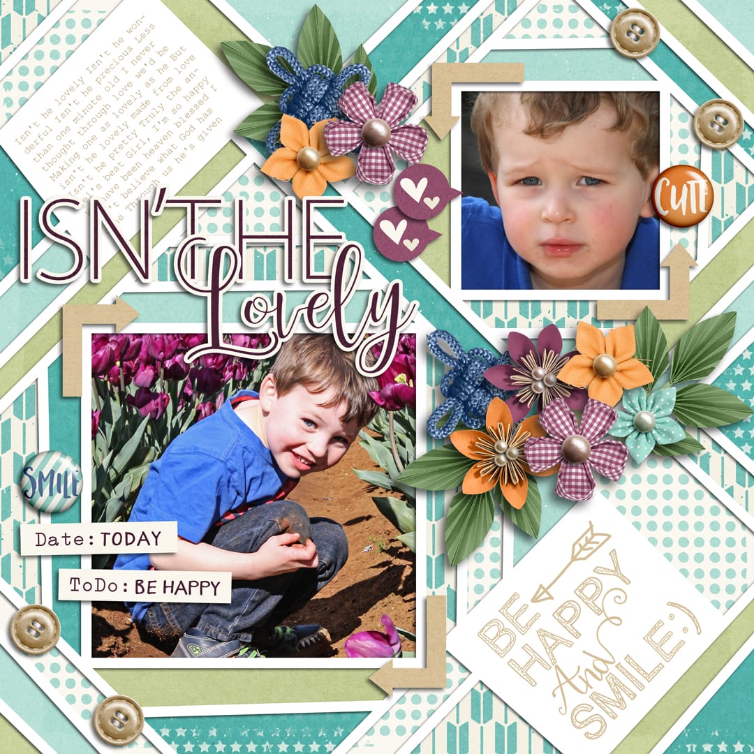 Layout Sample of Crazy Squares 08 | Templates