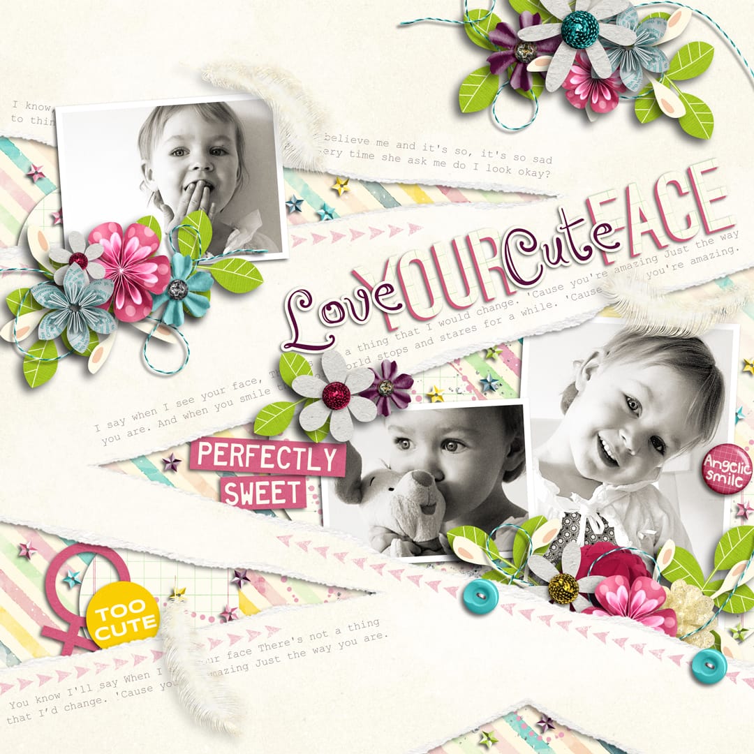 Layout Sample of Torn Paper Play 03 | Templates