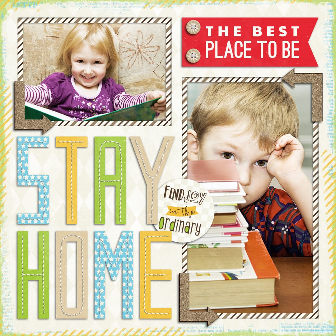 Layout Sample of Template Freebie | Stay Home