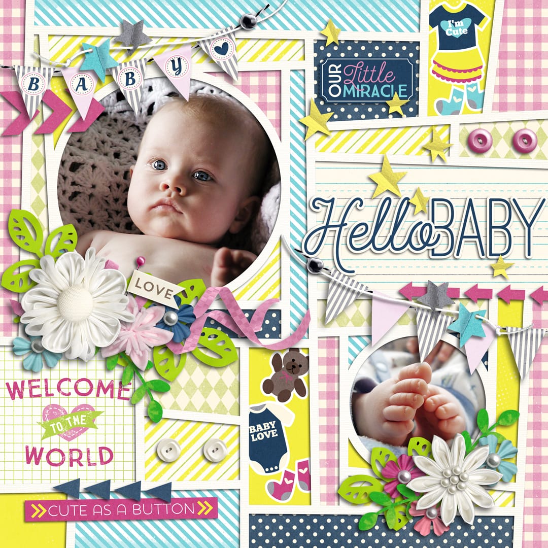 Layout Sample of Crazy Squares 05 | Templates