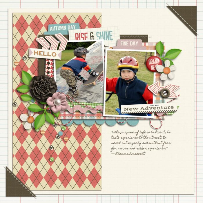 Brand New Me | Collection, Playing With Journal Cards 01 | Templates