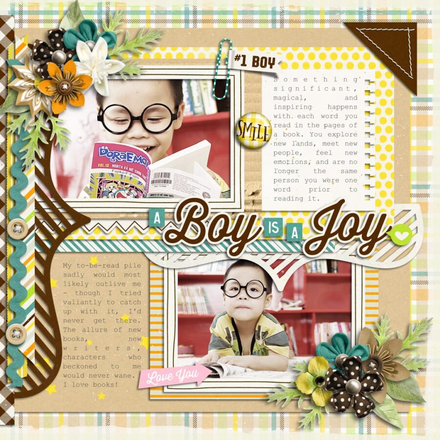 Boy With Glasses | Collection, Paper Play 13 | Templates