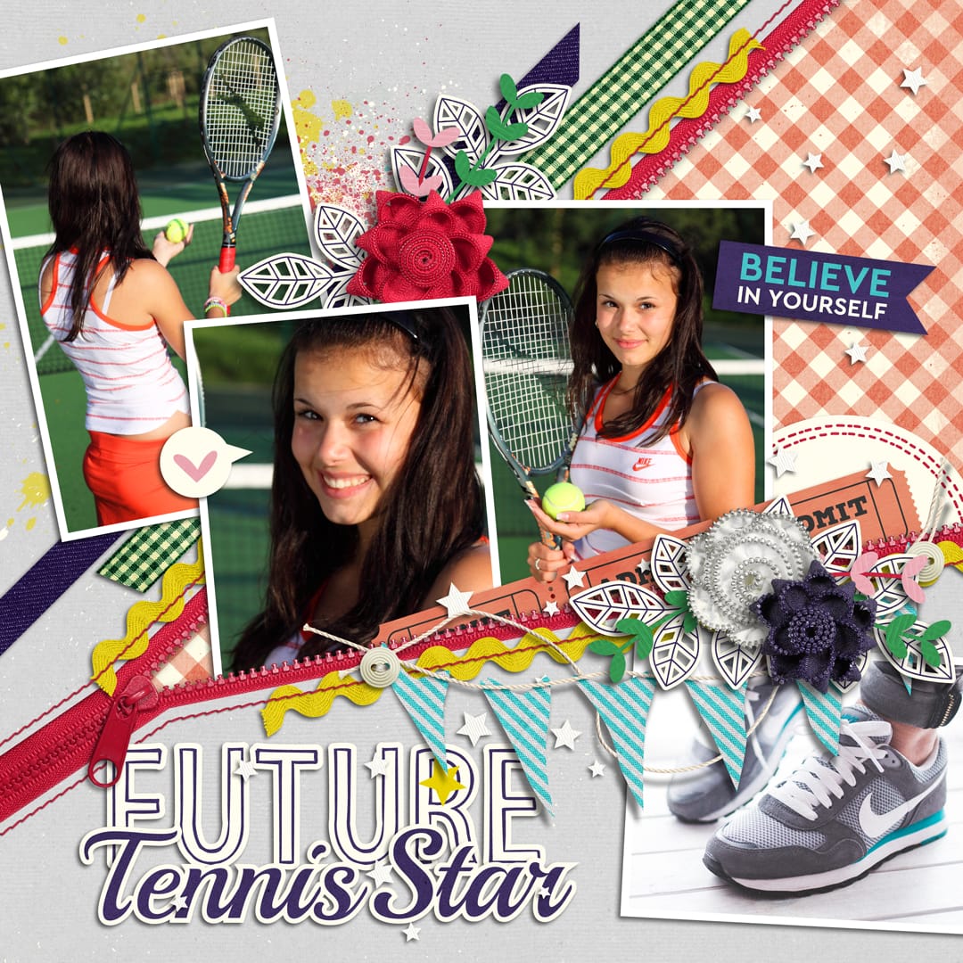 Layout Sample of Tennis Addict | Quickpages
