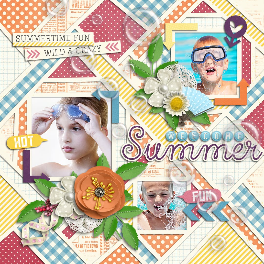 Layout Sample of Crazy Squares 06 | Templates