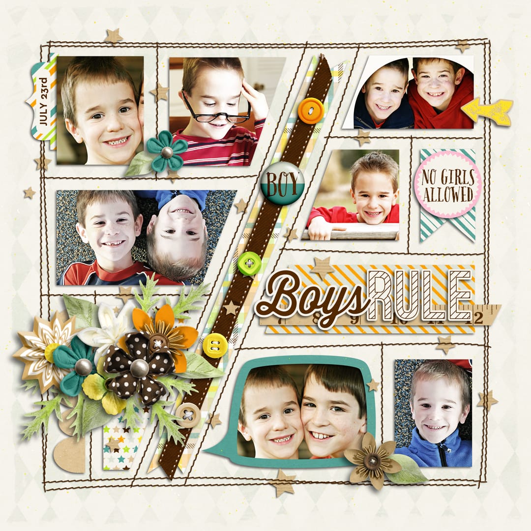 Layout Sample of Boy With Glasses | Quickpages