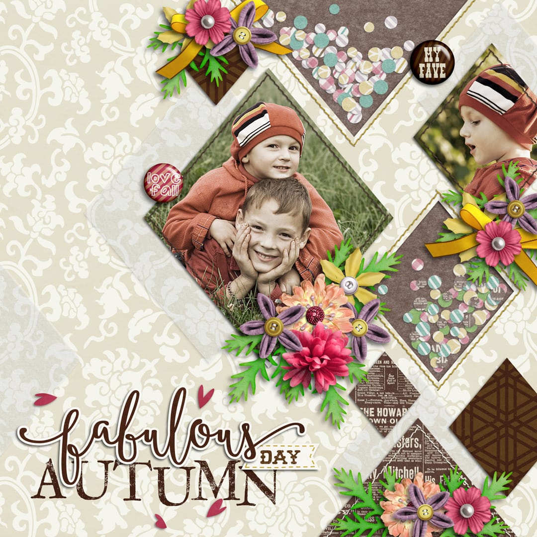 Layout Sample of Fall Faves | Quickpages