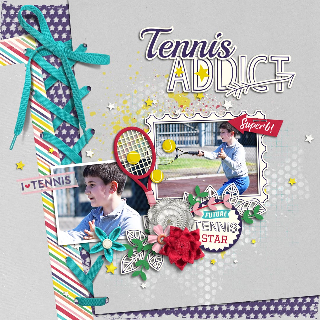 Layout Sample of Tennis Addict | Collection