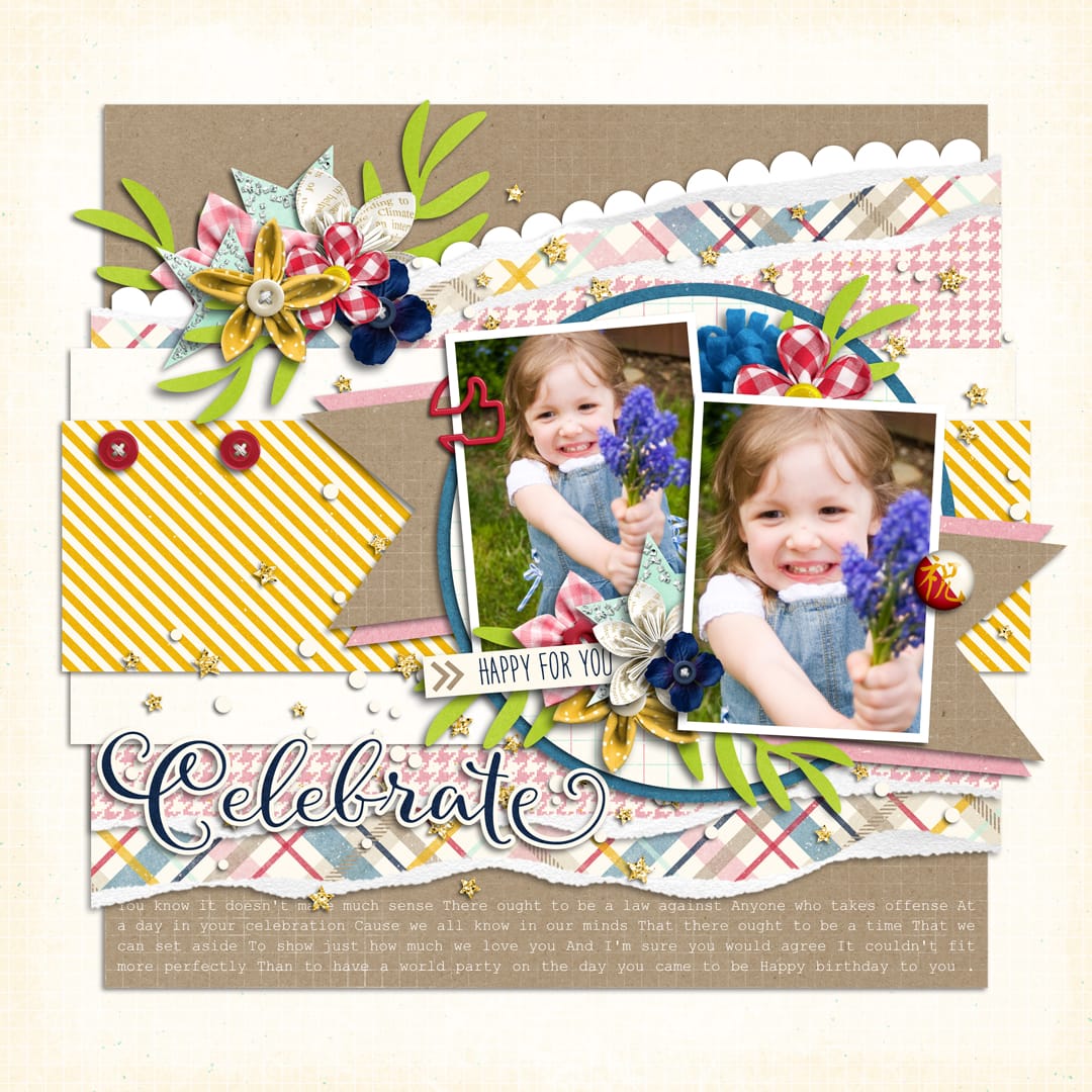 Layout Sample of Torn Paper Play 01 | Templates