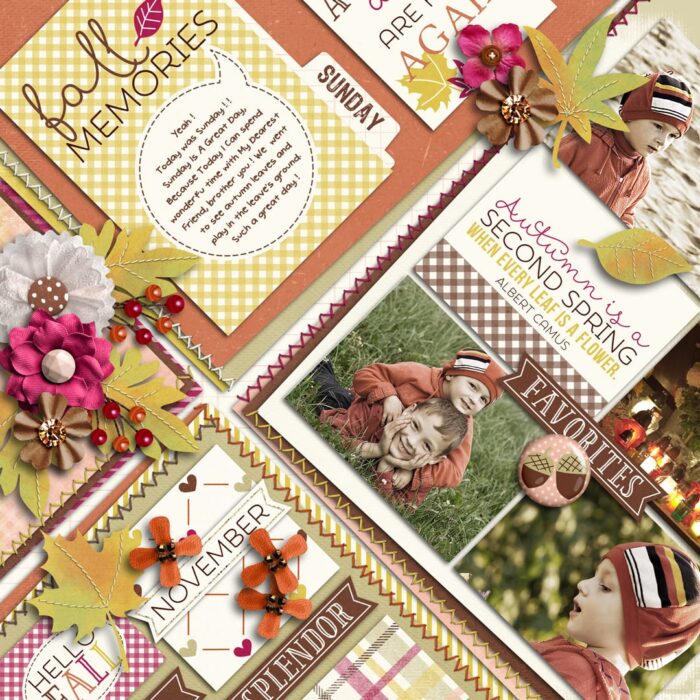 Autumn Leaves | Collection, Playing With Joural Cards 03 | Templates