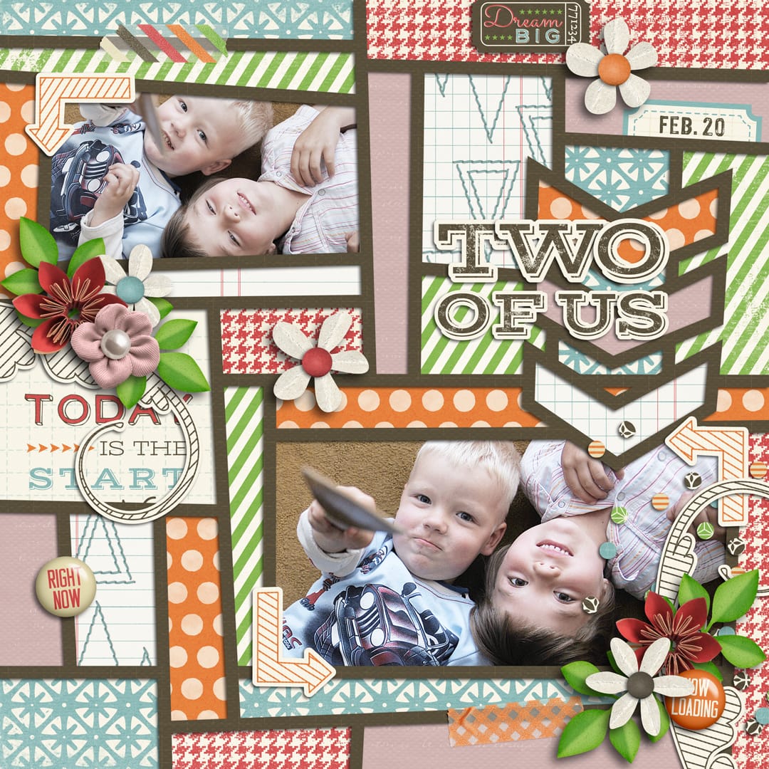 Layout Sample of Crazy Squares 05 | Templates