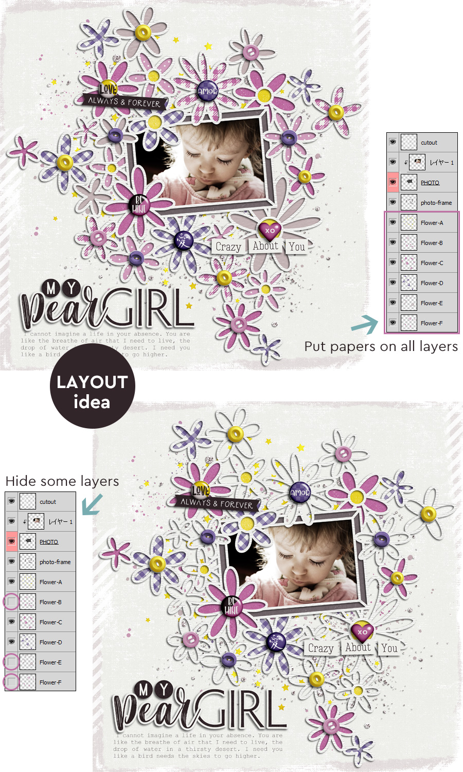 Layout Sample of Spring Leaves 03 | Templates