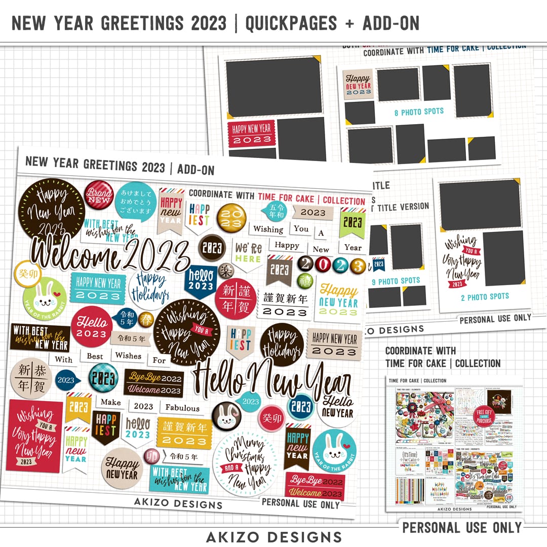 New Year Greetings 2023 | Quickpages + Add-on