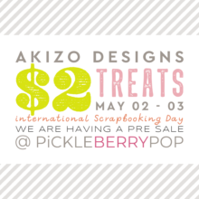 $2 Treat Sale | May 02-03 | Akizo Designs