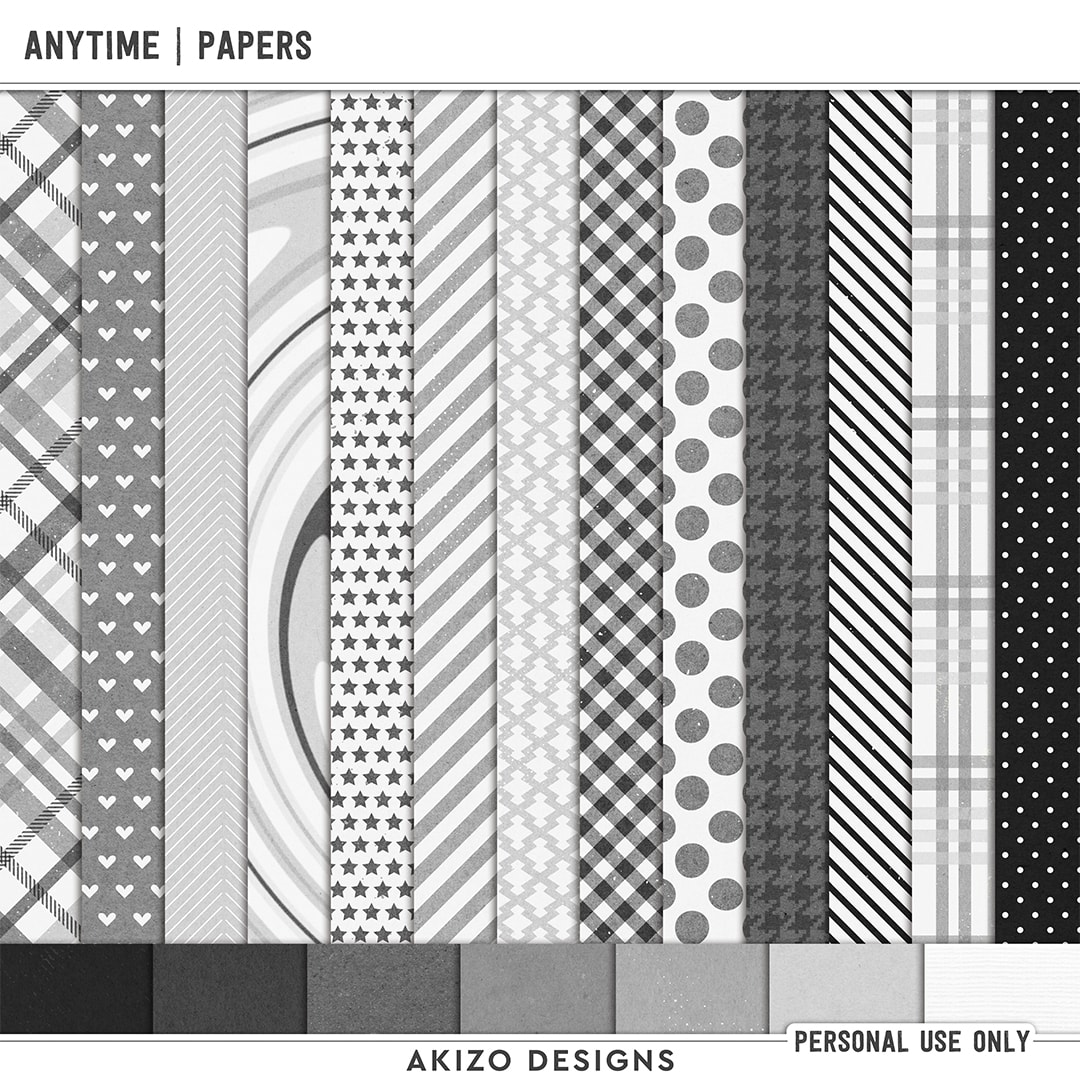 Anytime | Papers by Akizo Designs | Digital Scrapbooking