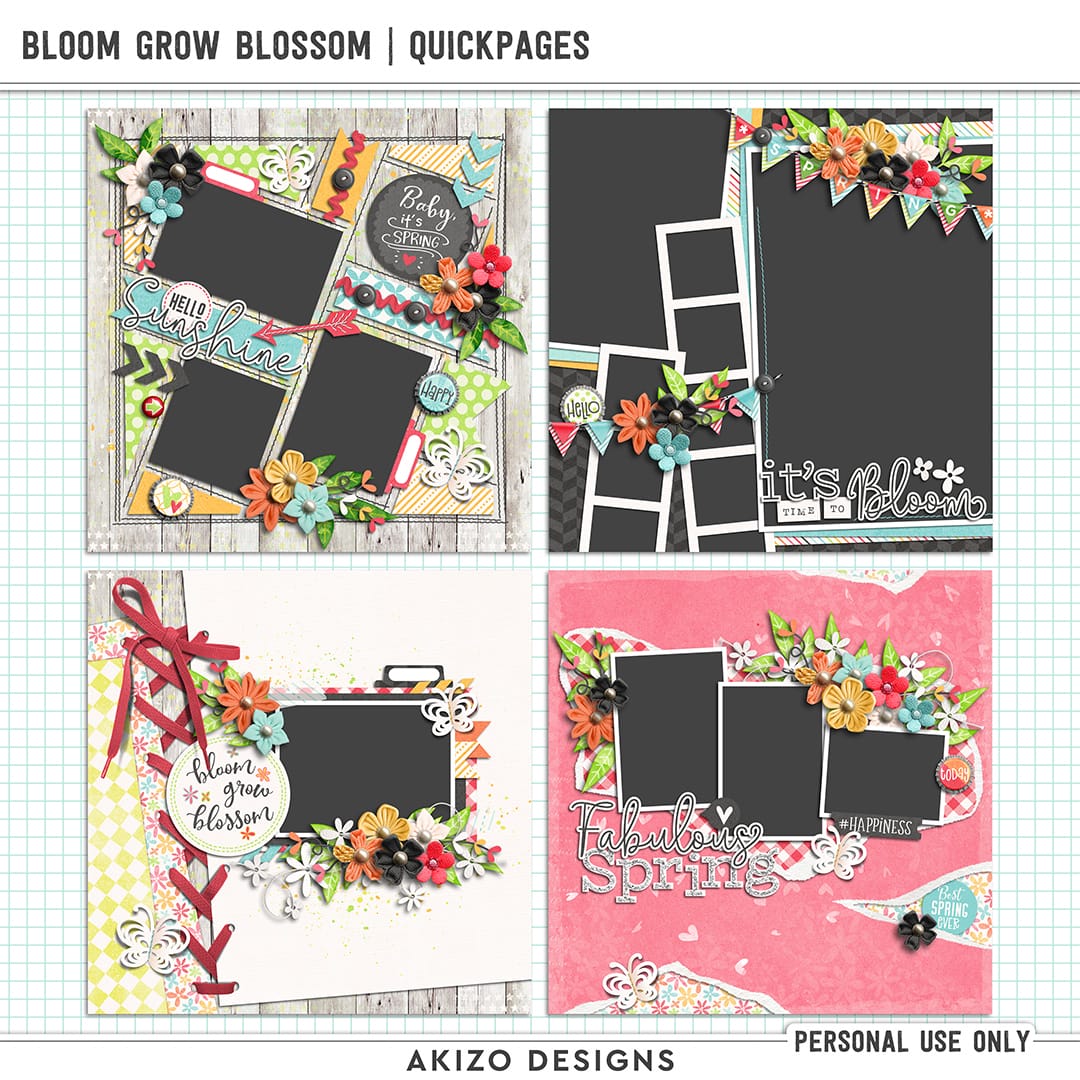 Bloom Grow Blossom | Quickpages by Akizo Designs