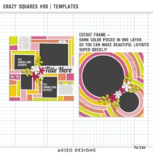 $1 Sale - Crazy Squares 09 - Crazy Squares 05 | Templates