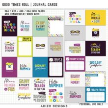 $1 Sale - Good Times Roll | Journal Cards - Title Arts