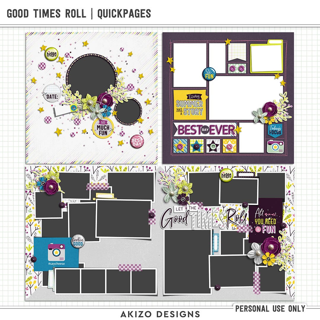 Good Times Roll | Quickpages by Akizo Designs
