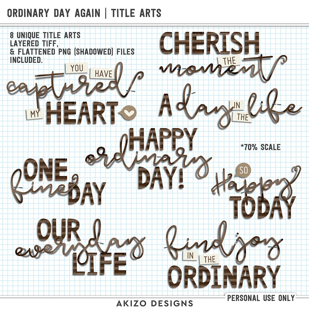 Ordinary Day Again | Title Arts