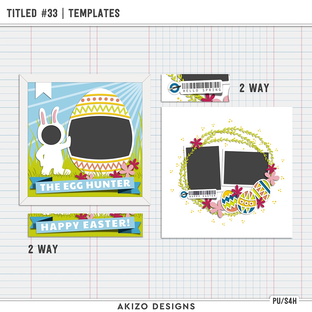 Easter Titled 33 | Templates by Akizo Designs