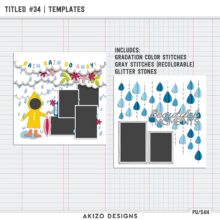 New - Stitched Rain Drops - Titled 34 | Templates