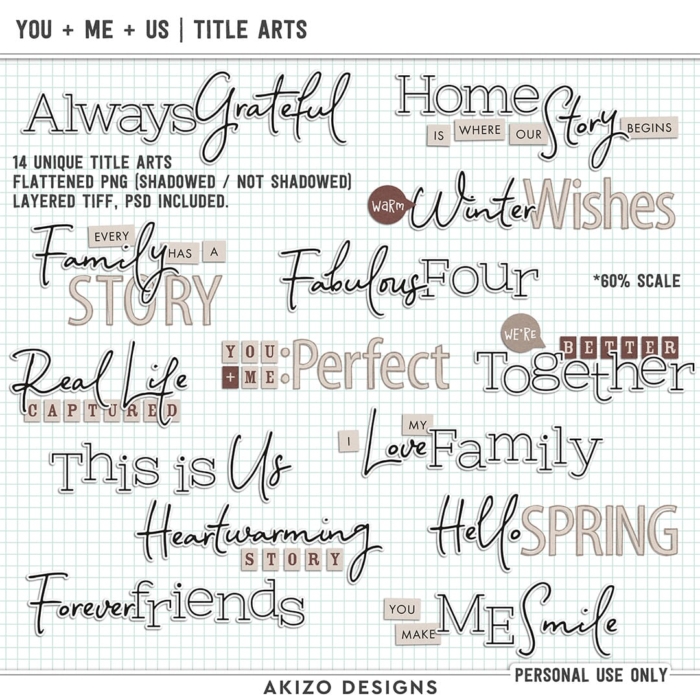 You + Me = Us | Title Arts