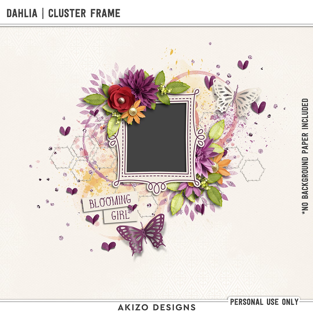 Dahlia | Cluster Freebie