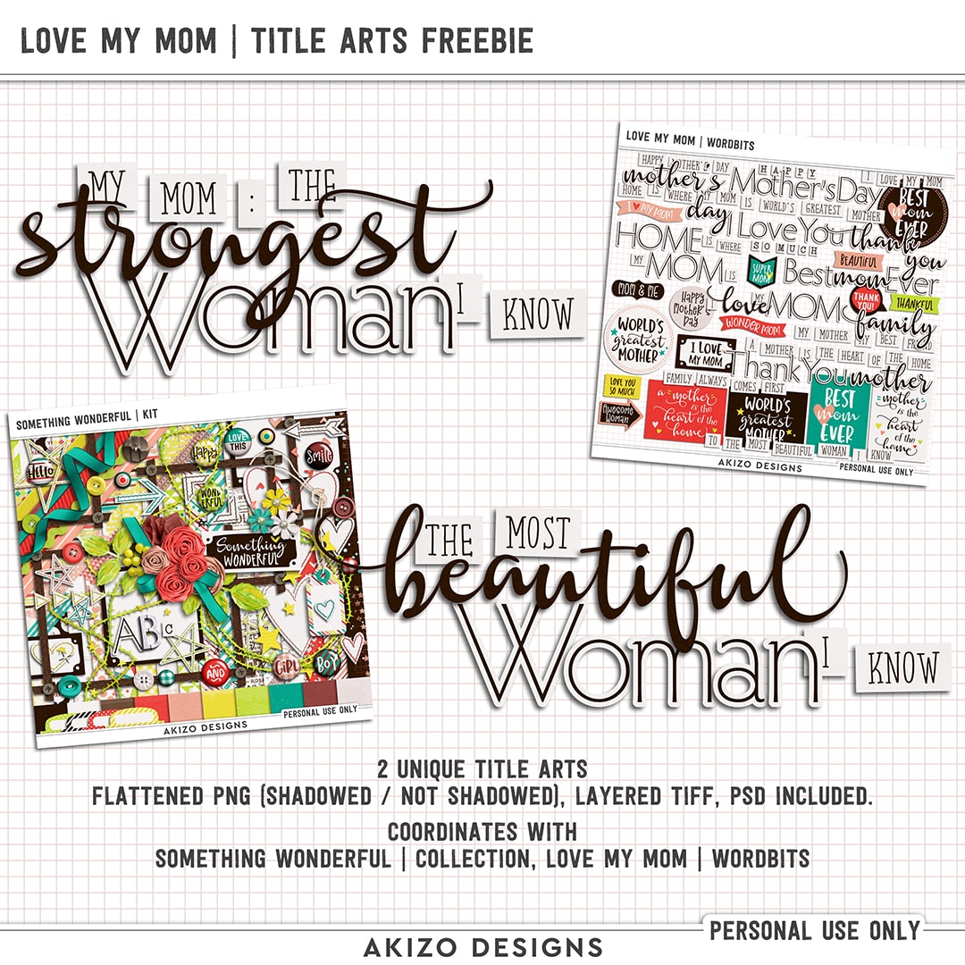 Love My Mom | Title Arts Freebie
