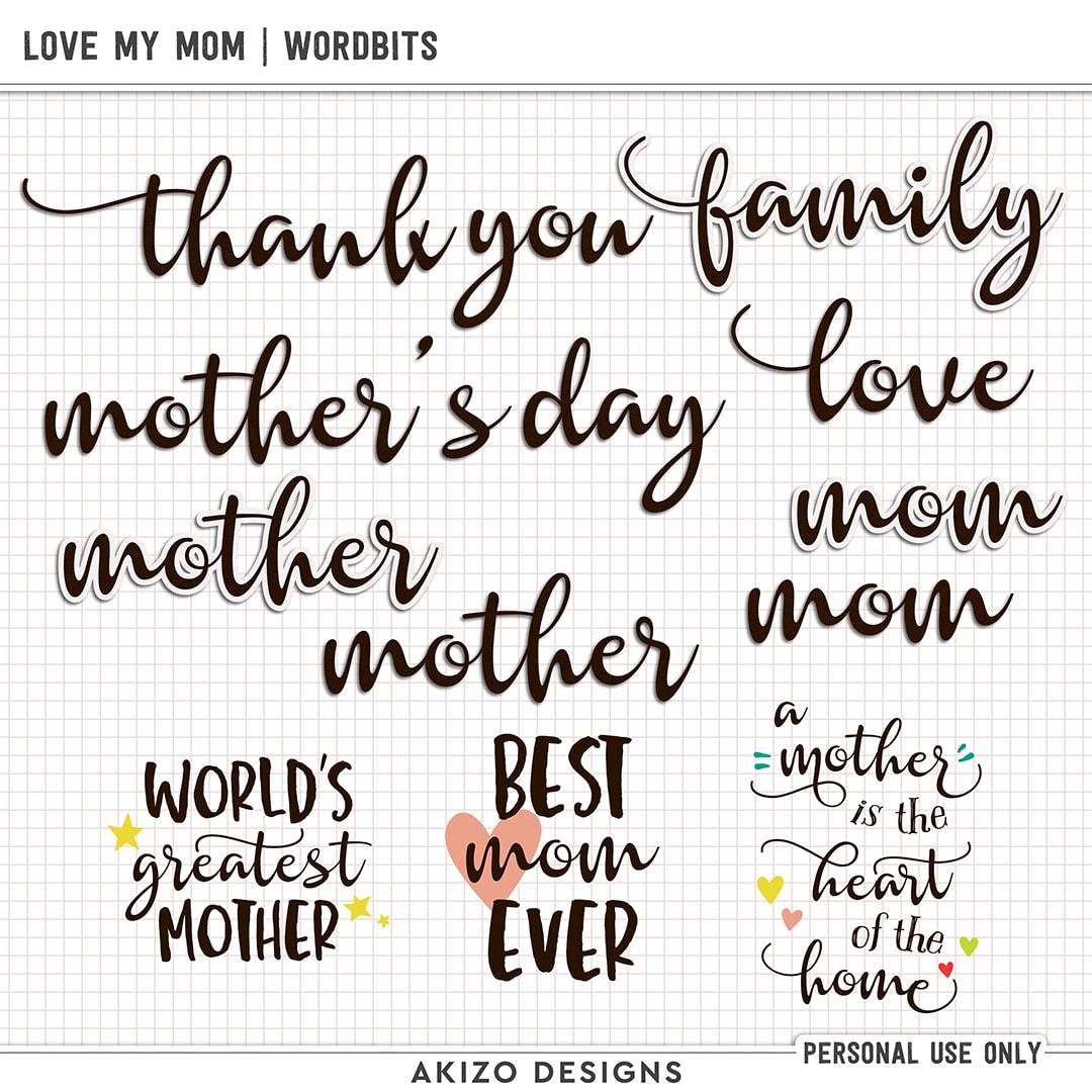 Love My Mom | Wordbits
