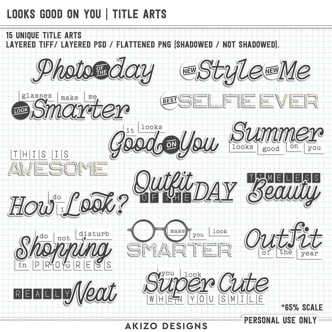 Looks Good On You | Title Arts