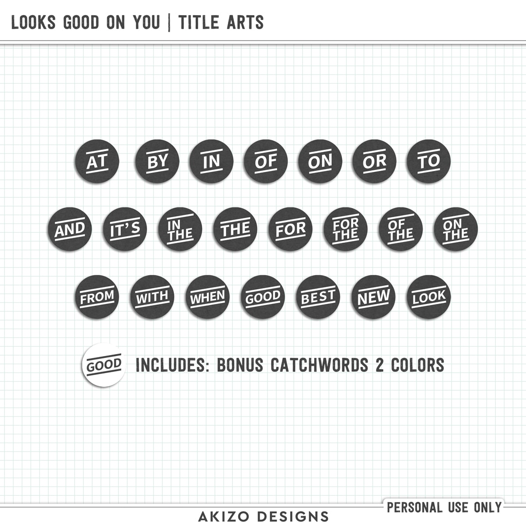 Looks Good On You | Title Arts