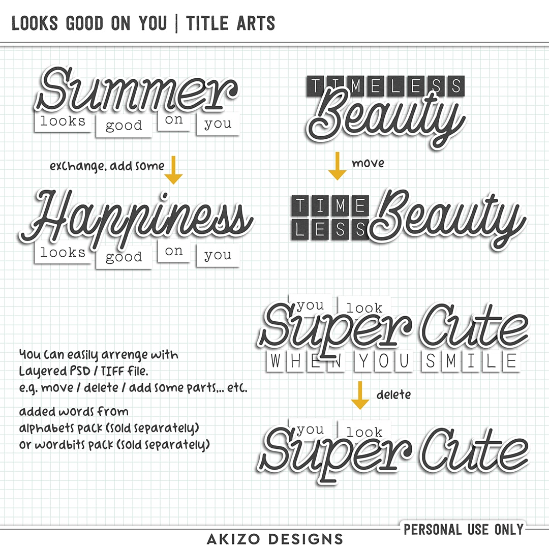 Looks Good On You | Title Arts
