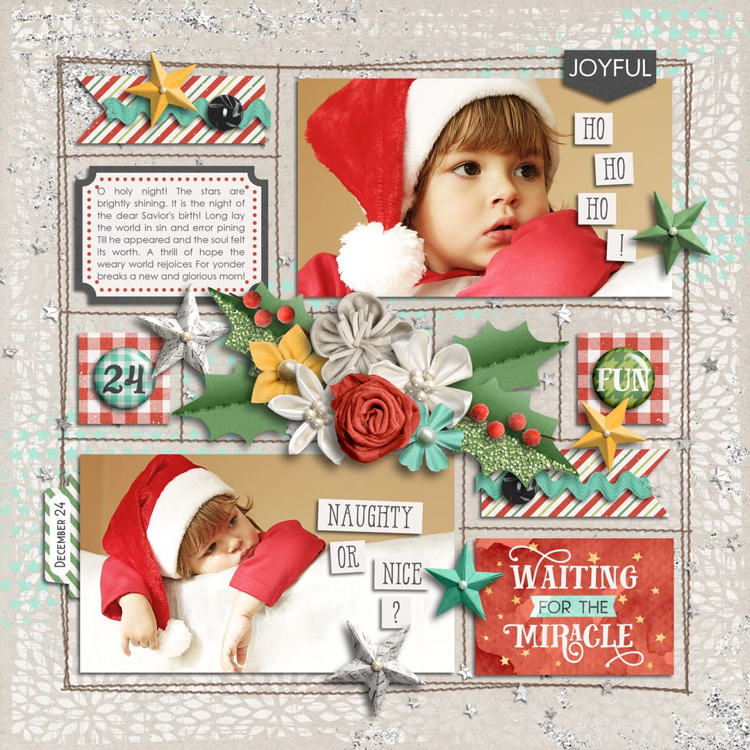 Layout Sample of Happy Holidays | Quickpages