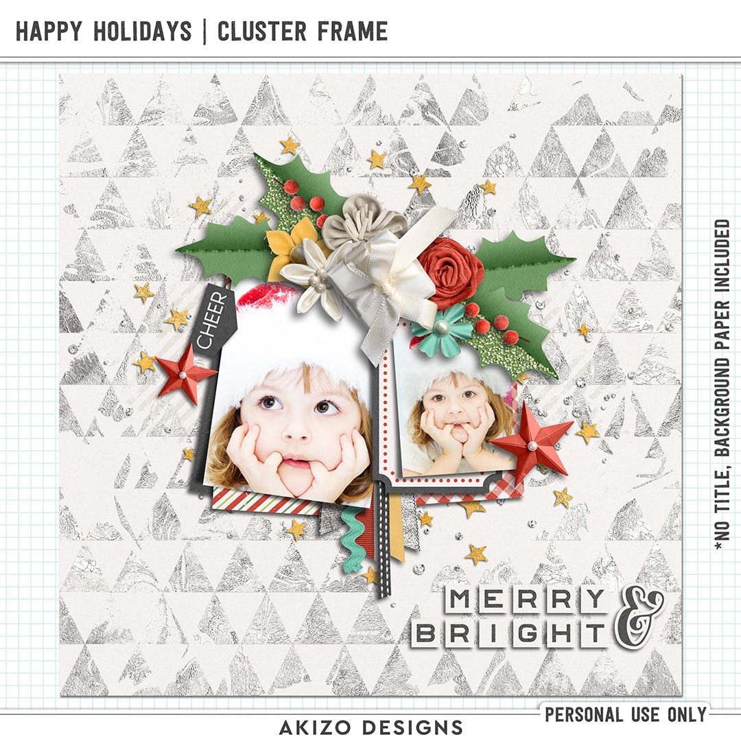 Happy Holidays Cluster Freebie