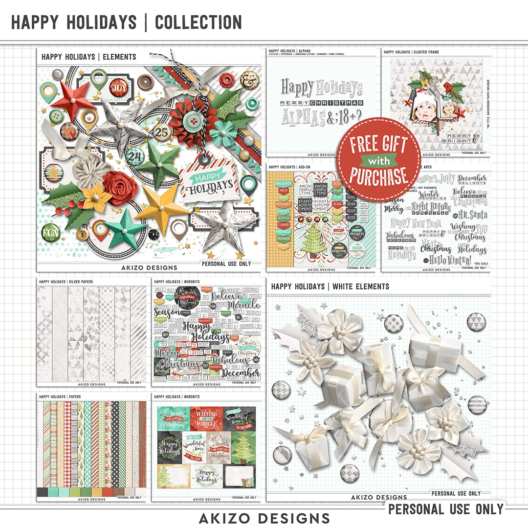 Happy Holidays | Collection by Akizo Designs